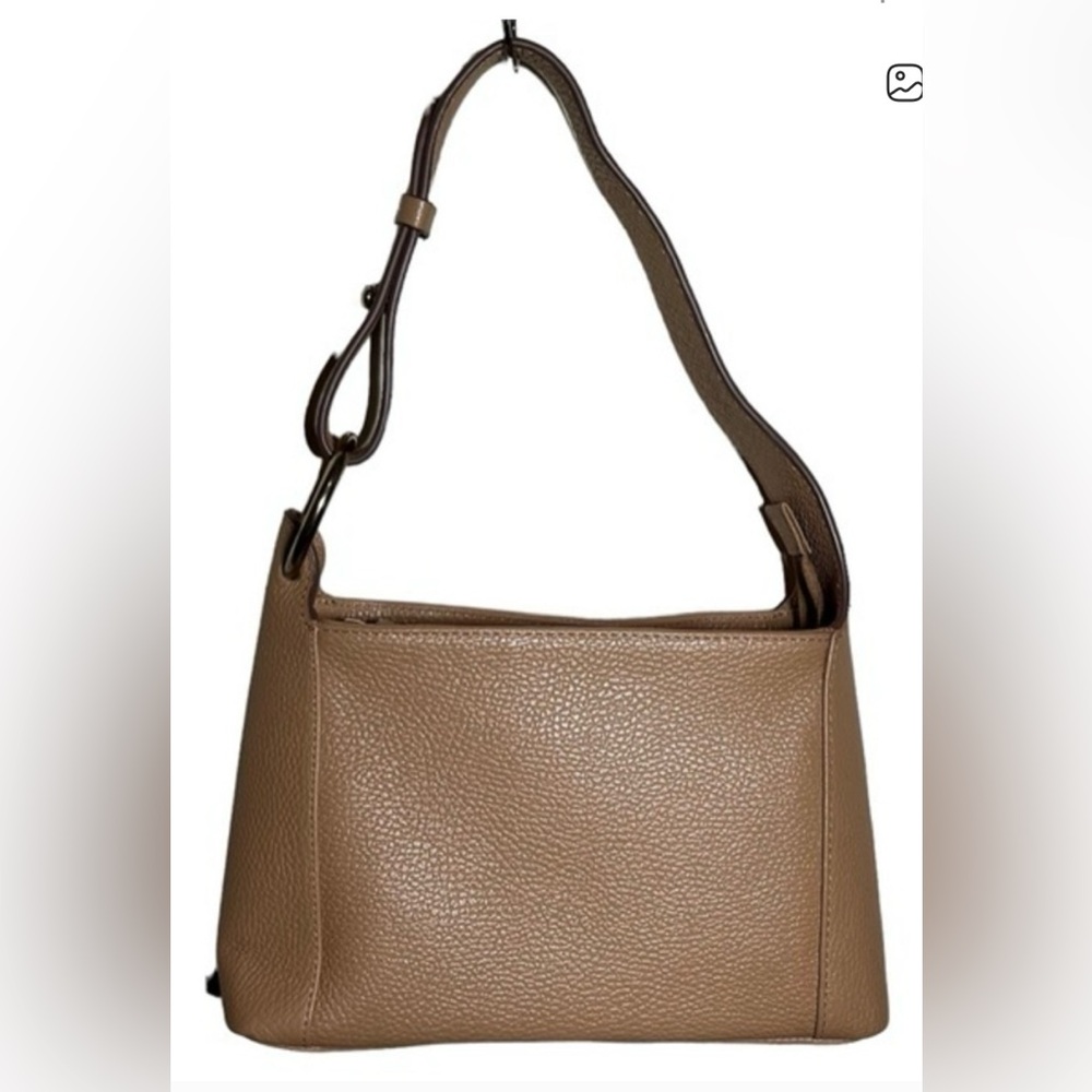 Corder London Classic Tan Cream Pebbled Leather Purse Shoulder Bag